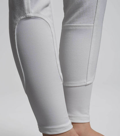Premier Equine Brava Girls Full Seat Gel Competiton Riding Breeches White - N P Equestrian & Pet Supplies Ltd 