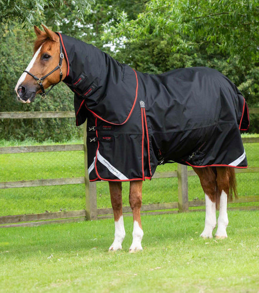 Premier Equine Buster 420g Turnout Rug with Classic Neck Cover Black - N P Equestrian & Pet Supplies Ltd 