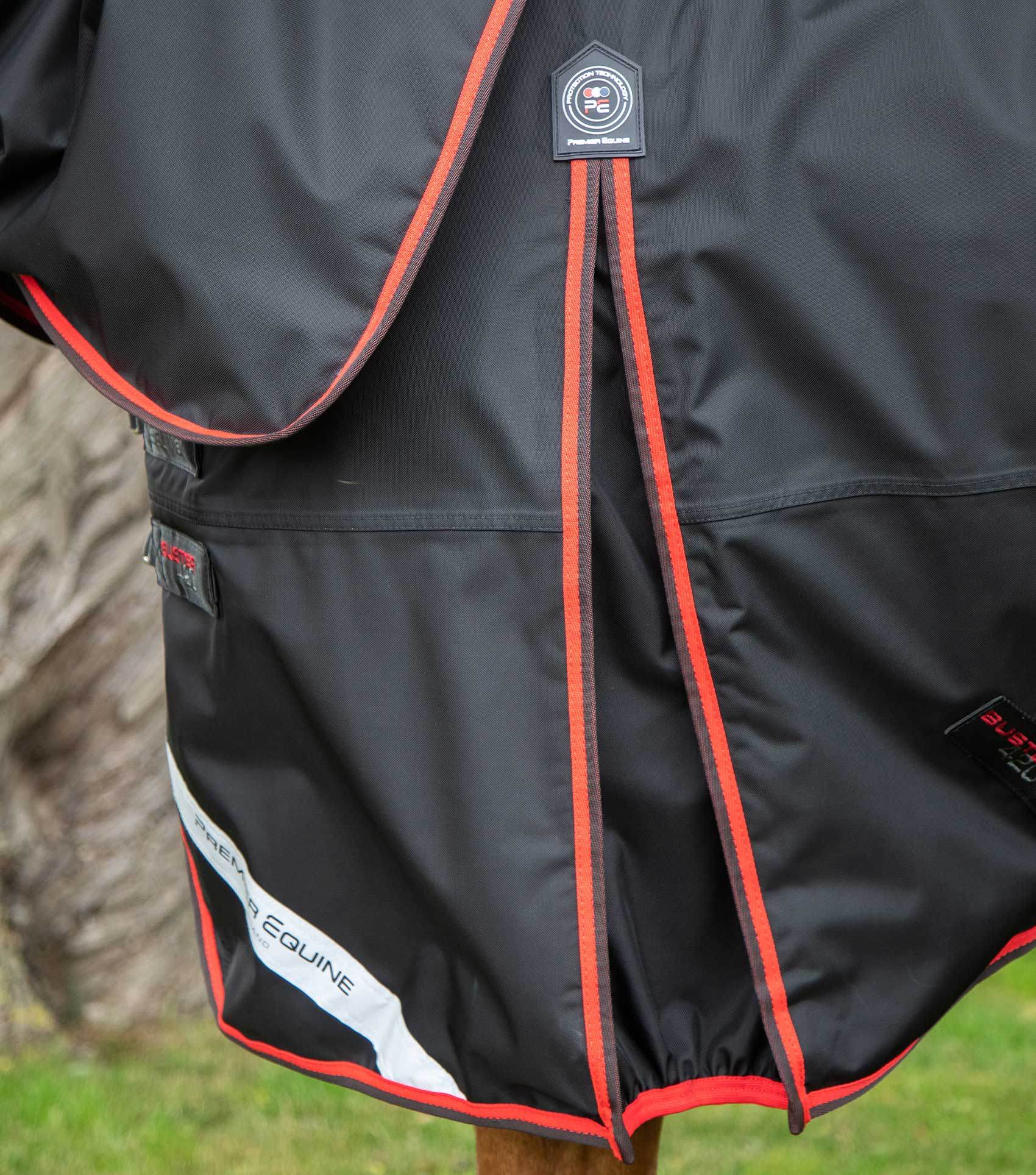 Premier Equine Buster 420g Turnout Rug with Classic Neck Cover Black - N P Equestrian & Pet Supplies Ltd 