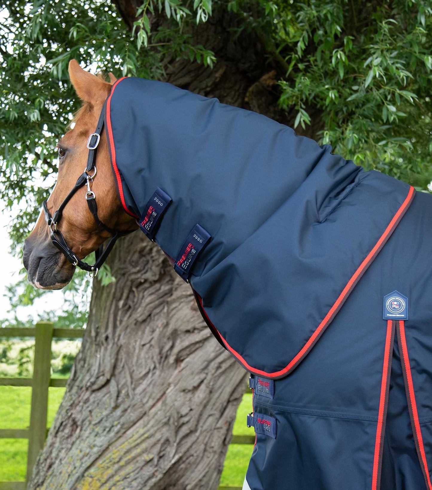 Premier Equine Buster 420g Turnout Rug with Classic Neck Cover Navy