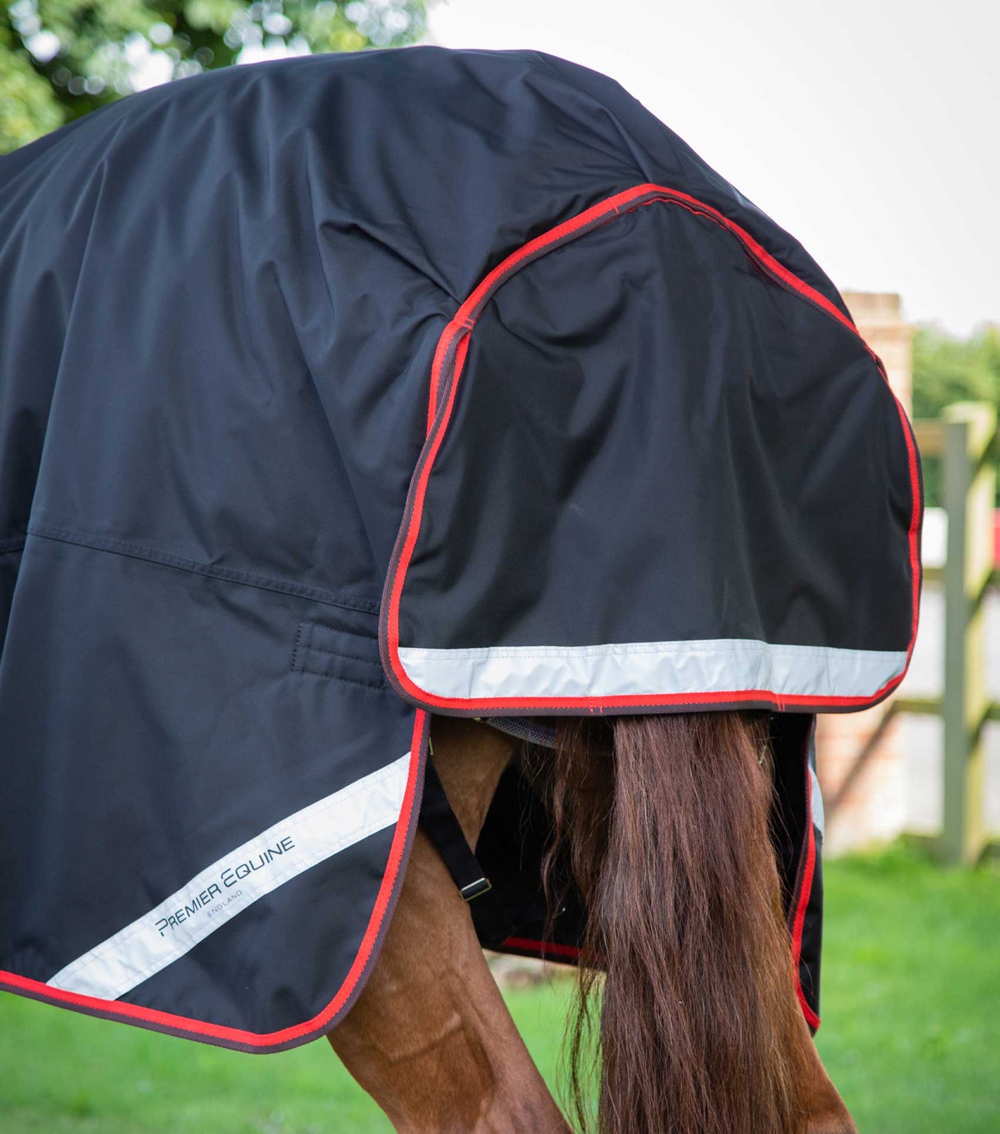 Premier Equine Buster Hardy 400g Half Neck Turnout Rug Black - N P Equestrian & Pet Supplies Ltd