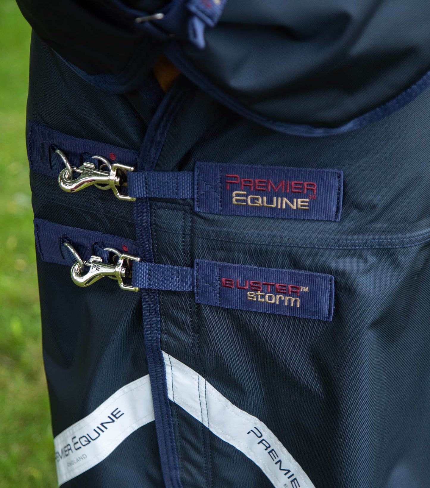 Premier Equine Buster Storm 220g Combo Turnout Rug with Classic Neck Navy - N P Equestrian & Pet Supplies Ltd 