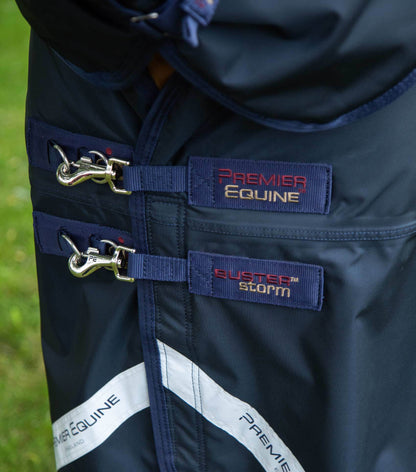 Premier Equine Buster Storm 220g Combo Turnout Rug with Classic Neck Navy - N P Equestrian & Pet Supplies Ltd 