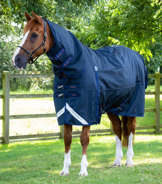 Premier Equine Buster Storm 420g Combo Turnout Rug with Classic Neck Navy - N P Equestrian & Pet Supplies Ltd 
