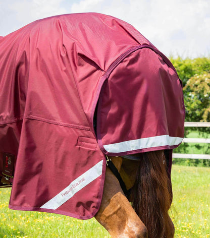 Premier Equine Buster Storm 90g Combo Turnout Rug with Classic Neck Burgundy - N P Equestrian & Pet Supplies Ltd 