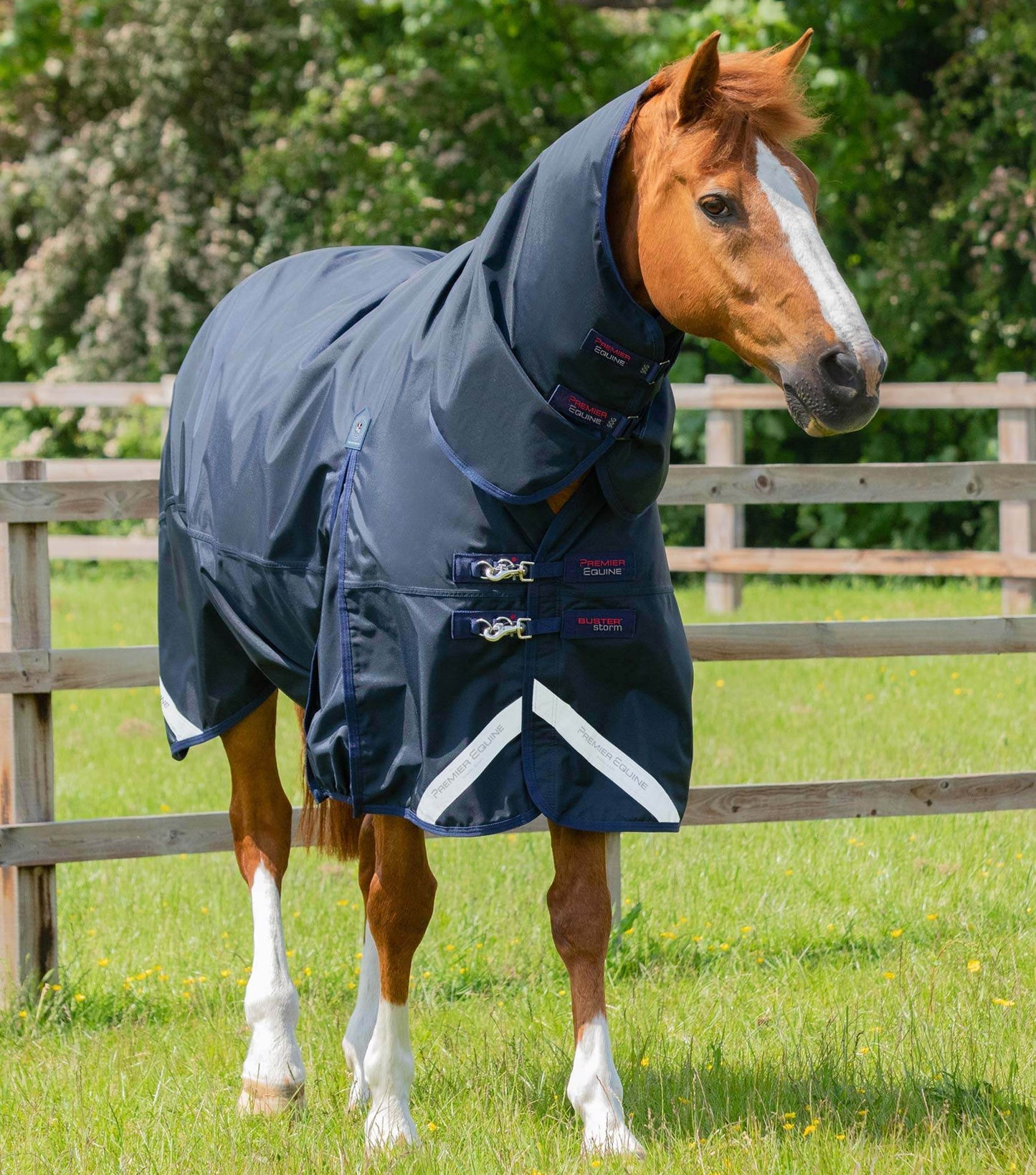 Premier Equine Buster Storm 90g Combo Turnout Rug with Classic Neck - N P Equestrian & Pet Supplies Ltd 