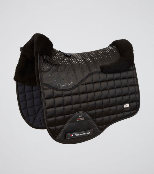 Premier Equine Capella Close Contact Merino Wool Dressage Square Black/Black Wool