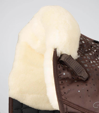 Premier Equine Capella Close Contact Merino Wool Dressage Square Brown/Natural Wool