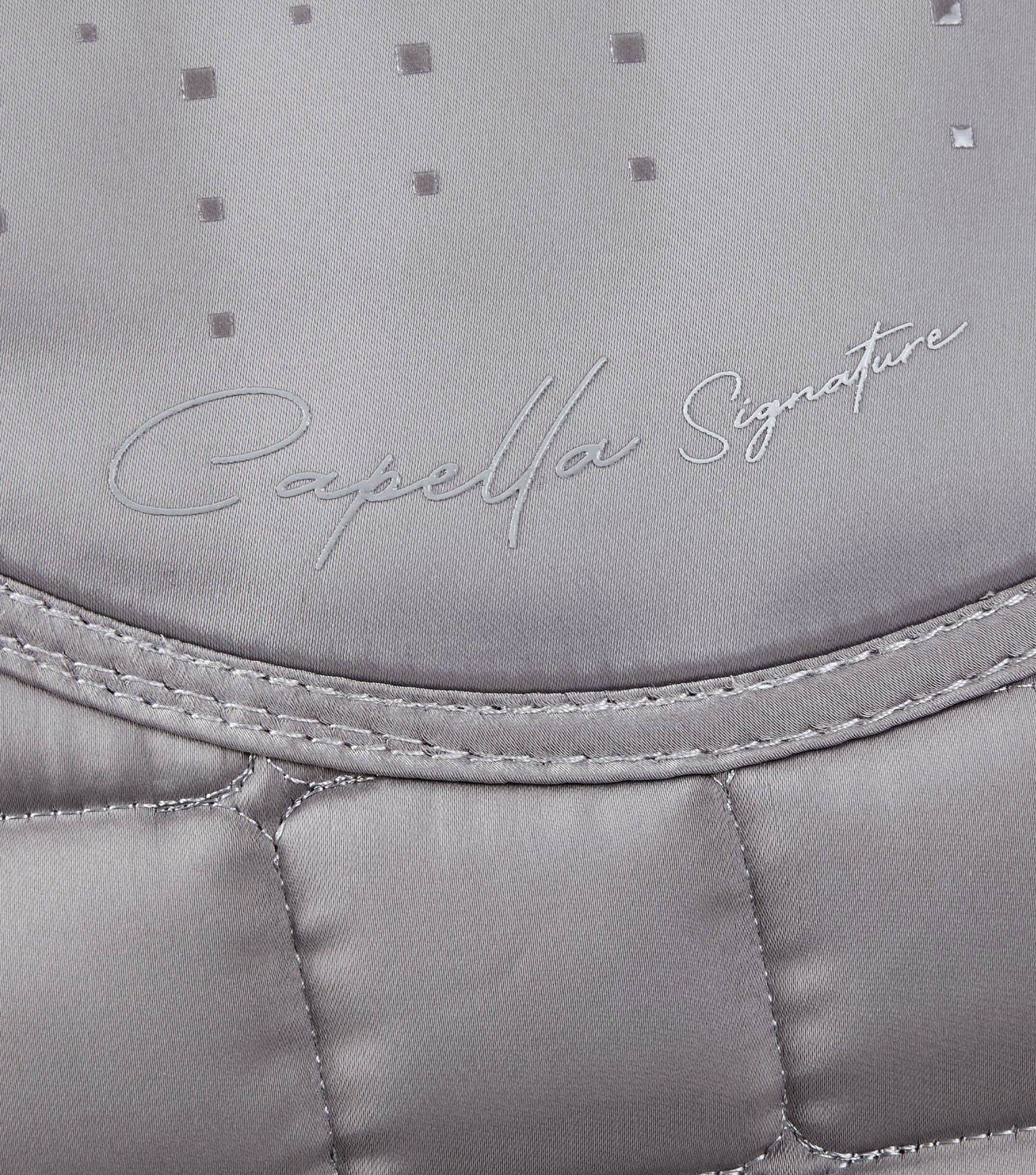 Premier Equine Capella Close Contact Merino Wool Dressage Square Grey/Black Wool