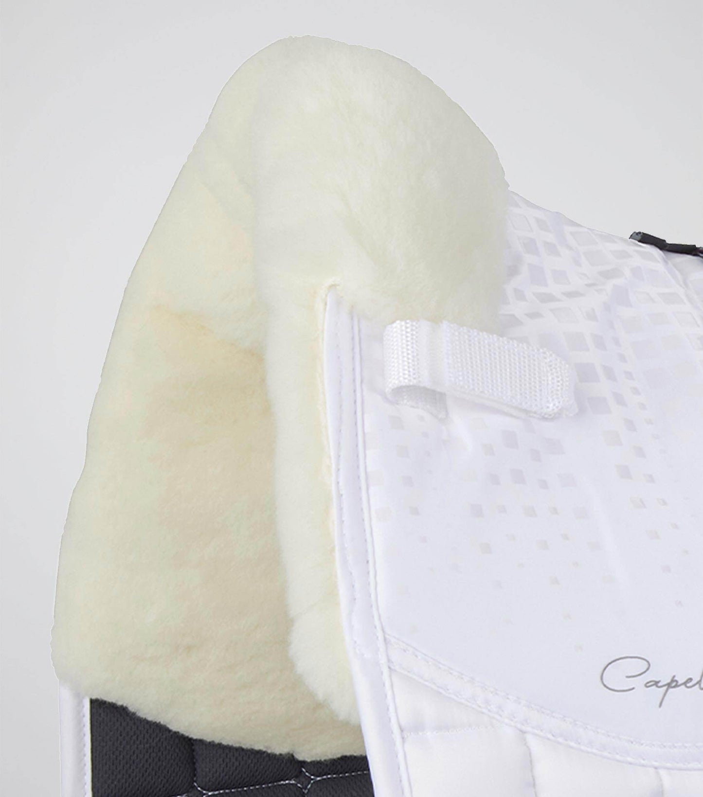Premier Equine Capella Close Contact Merino Wool Dressage Square White/Natural Wool