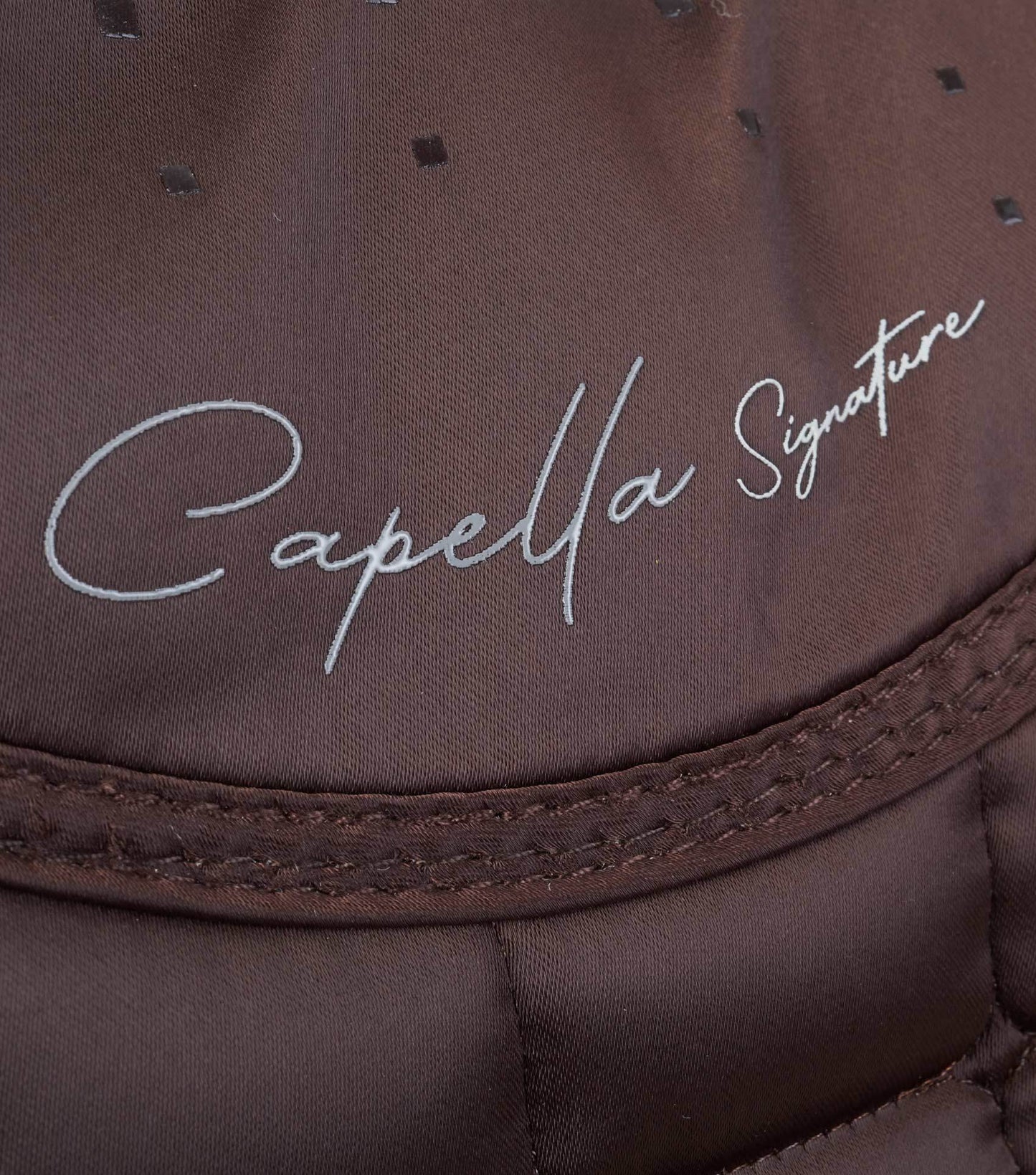 Premier Equine Capella Close Contact Merino Wool GP/Jump Square Brown/Natural Wool