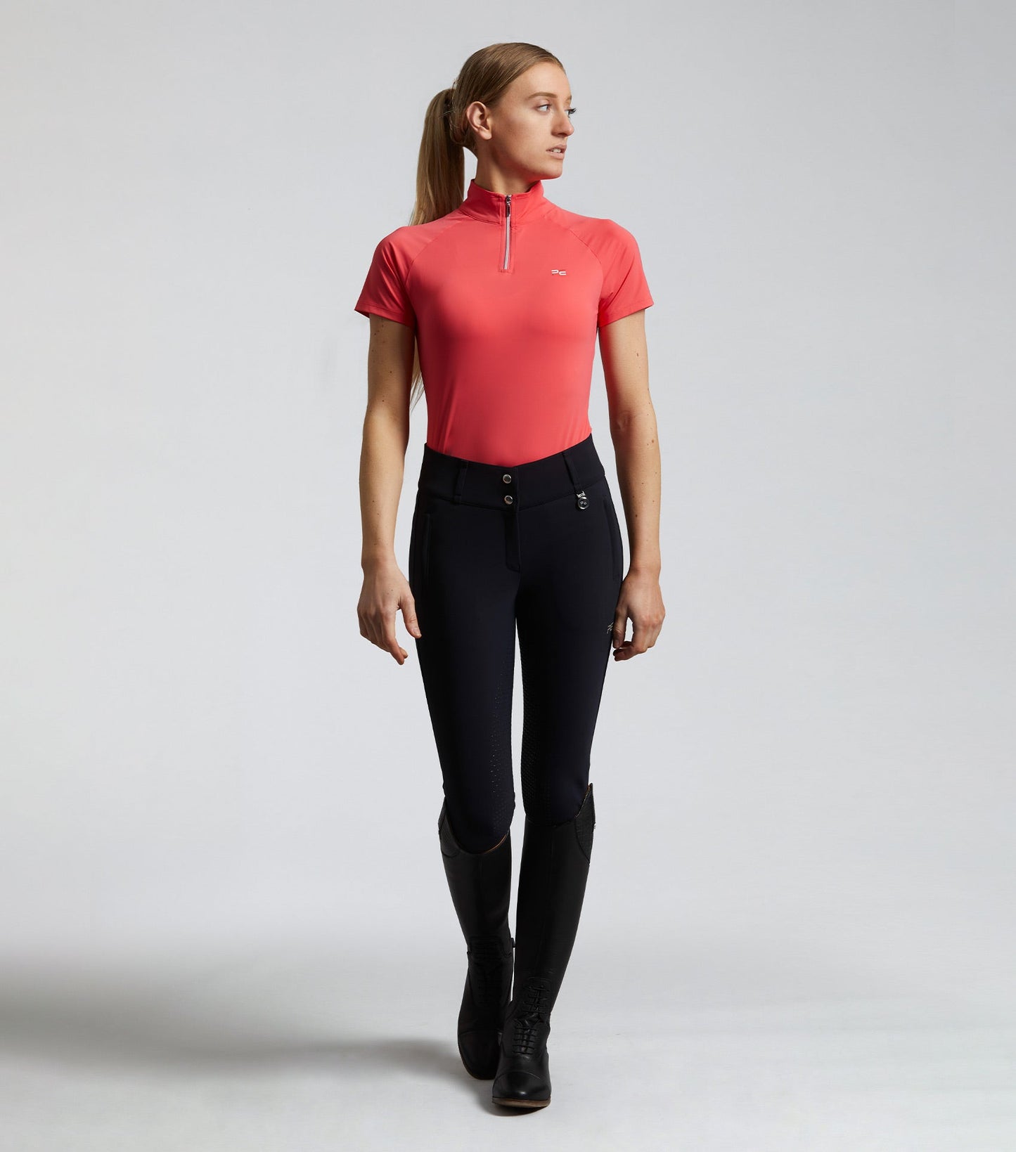 Premier Equine Carapello Ladies Full Seat Gel Riding Breeches - Navy