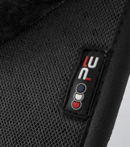 Premier Equine Close Contact Airtechnology Shockproof Wool Saddle Pad - Dressage Square Black/Black Wool