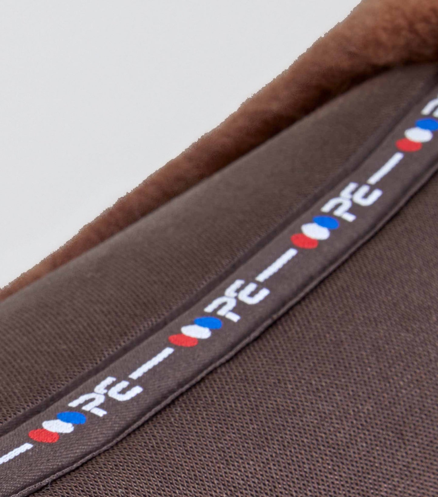 Premier Equine Close Contact Airtechnology Shockproof Wool Saddle Pad - Dressage Square Brown/Brown Wool