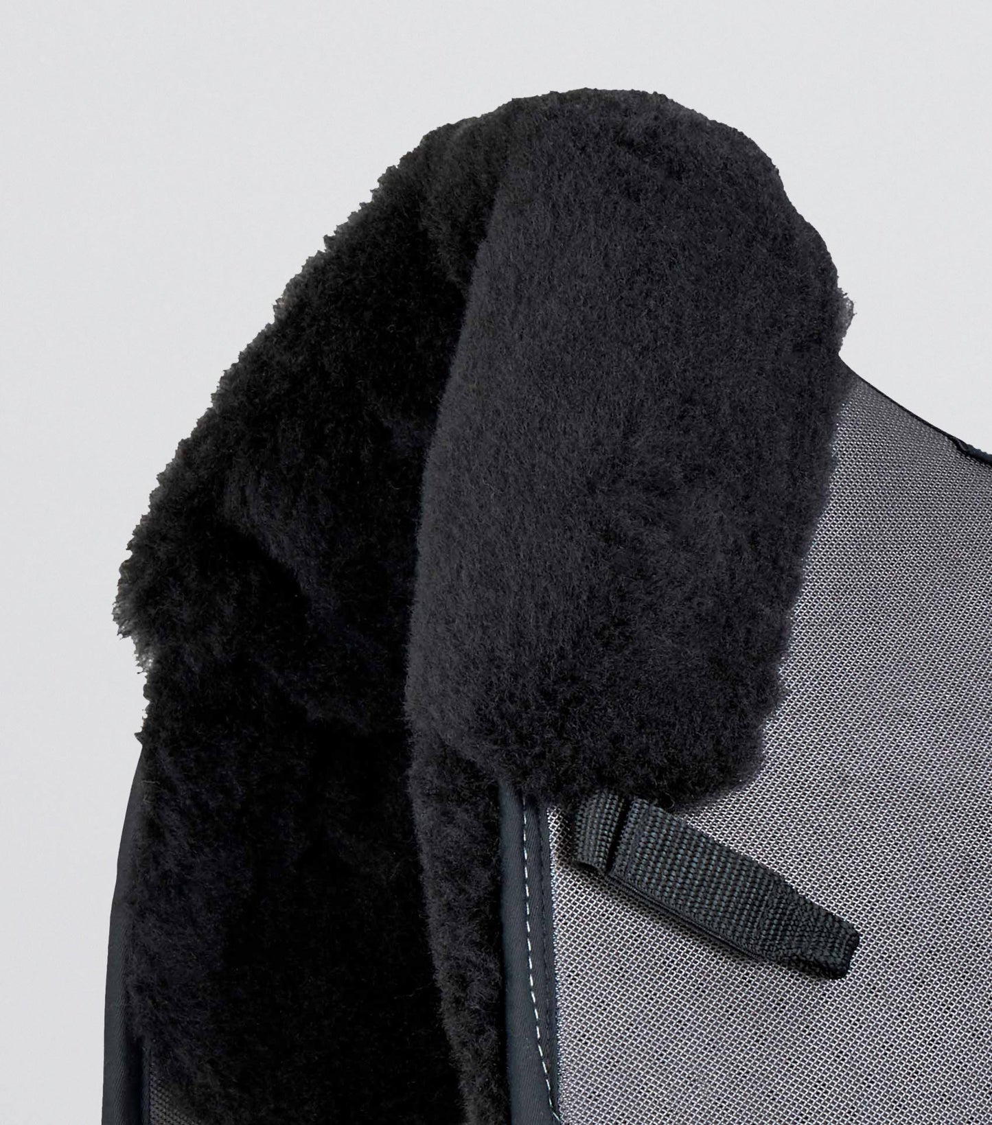 Premier Equine Close Contact Airtechnology Shockproof Wool Saddle Pad - Dressage Square Grey/Black Wool