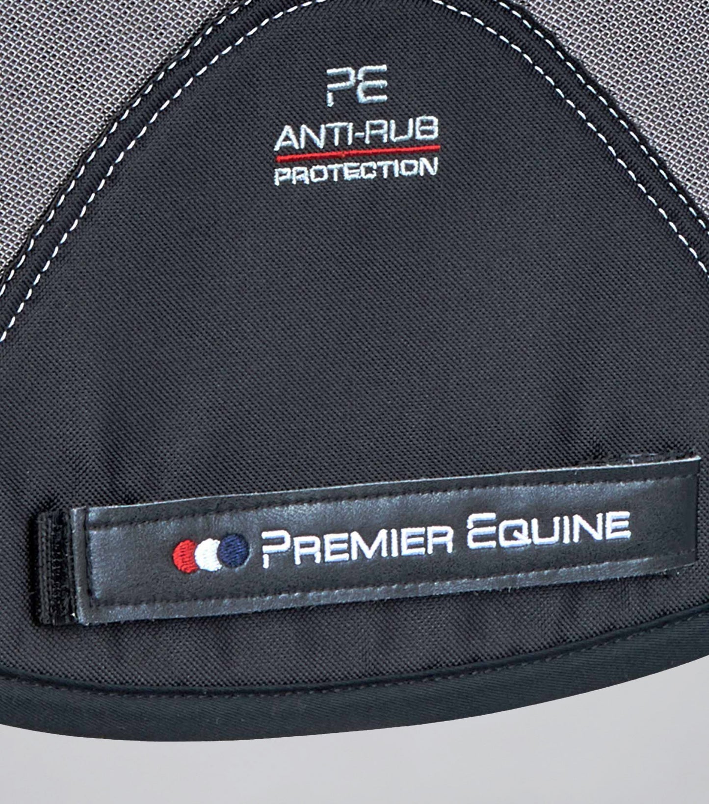 Premier Equine Close Contact Airtechnology Shockproof Wool Saddle Pad - Dressage Square Grey/Black Wool