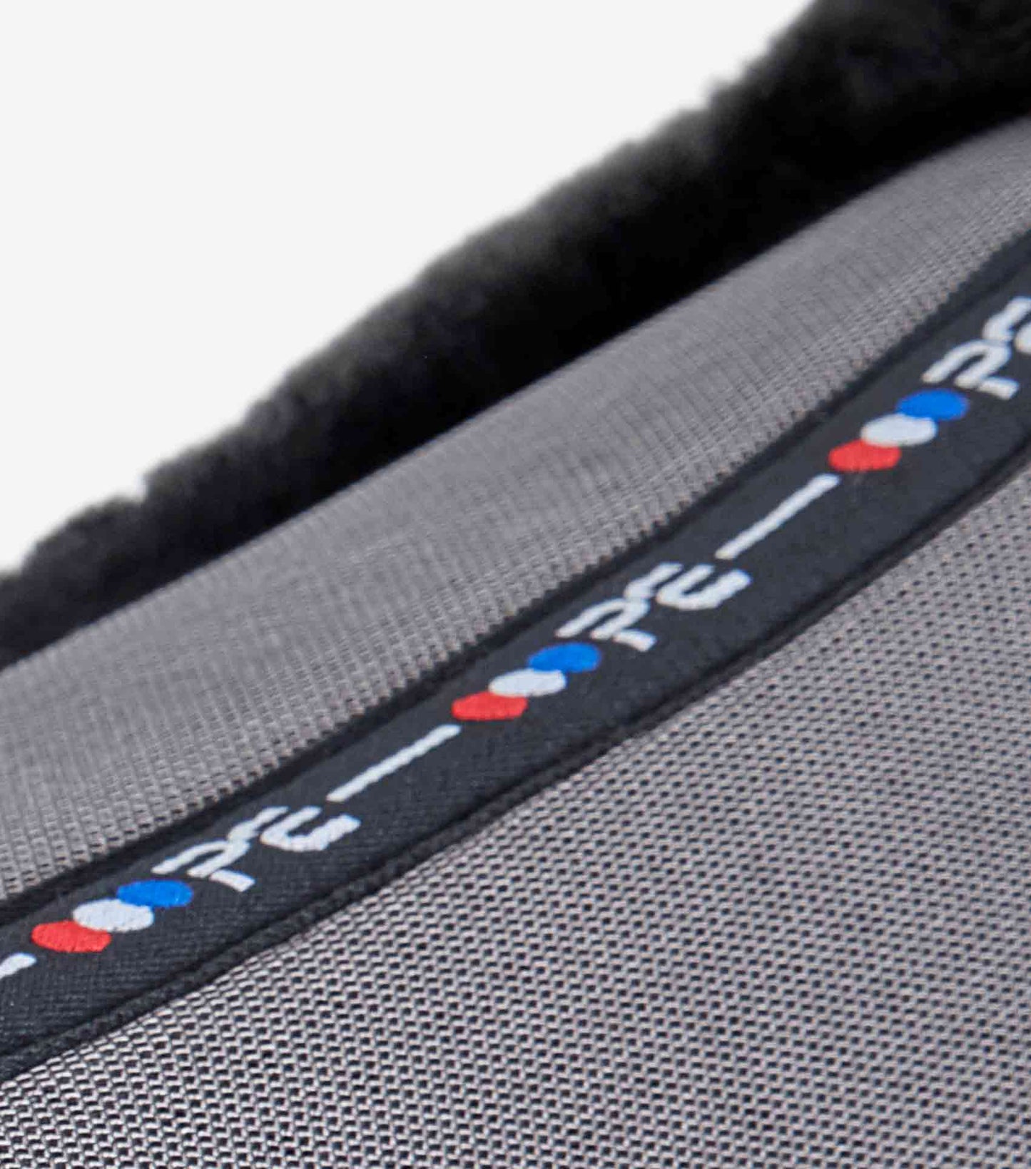 Premier Equine Close Contact Airtechnology Shockproof Wool Saddle Pad - Dressage Square Grey/Black Wool