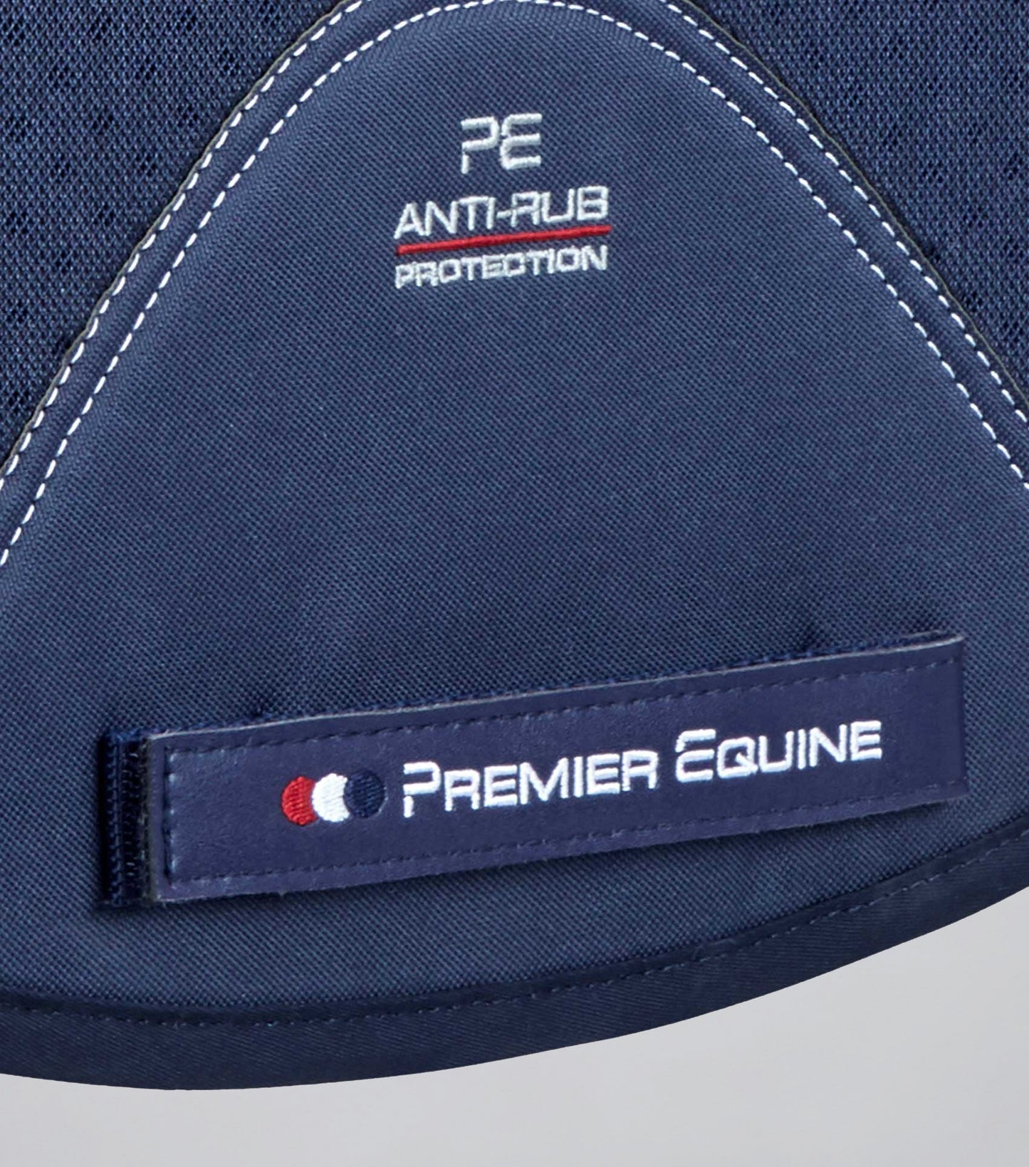 Premier Equine Close Contact Airtechnology Shockproof Wool Saddle Pad - Dressage Square Navy/Grey Wool