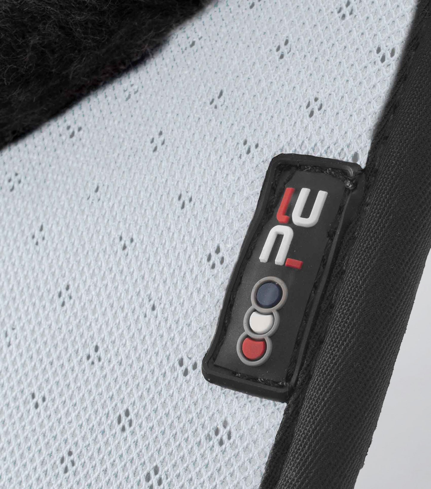 Premier Equine Close Contact Airtechnology Shockproof Wool Saddle Pad - Dressage Square White/Black Wool