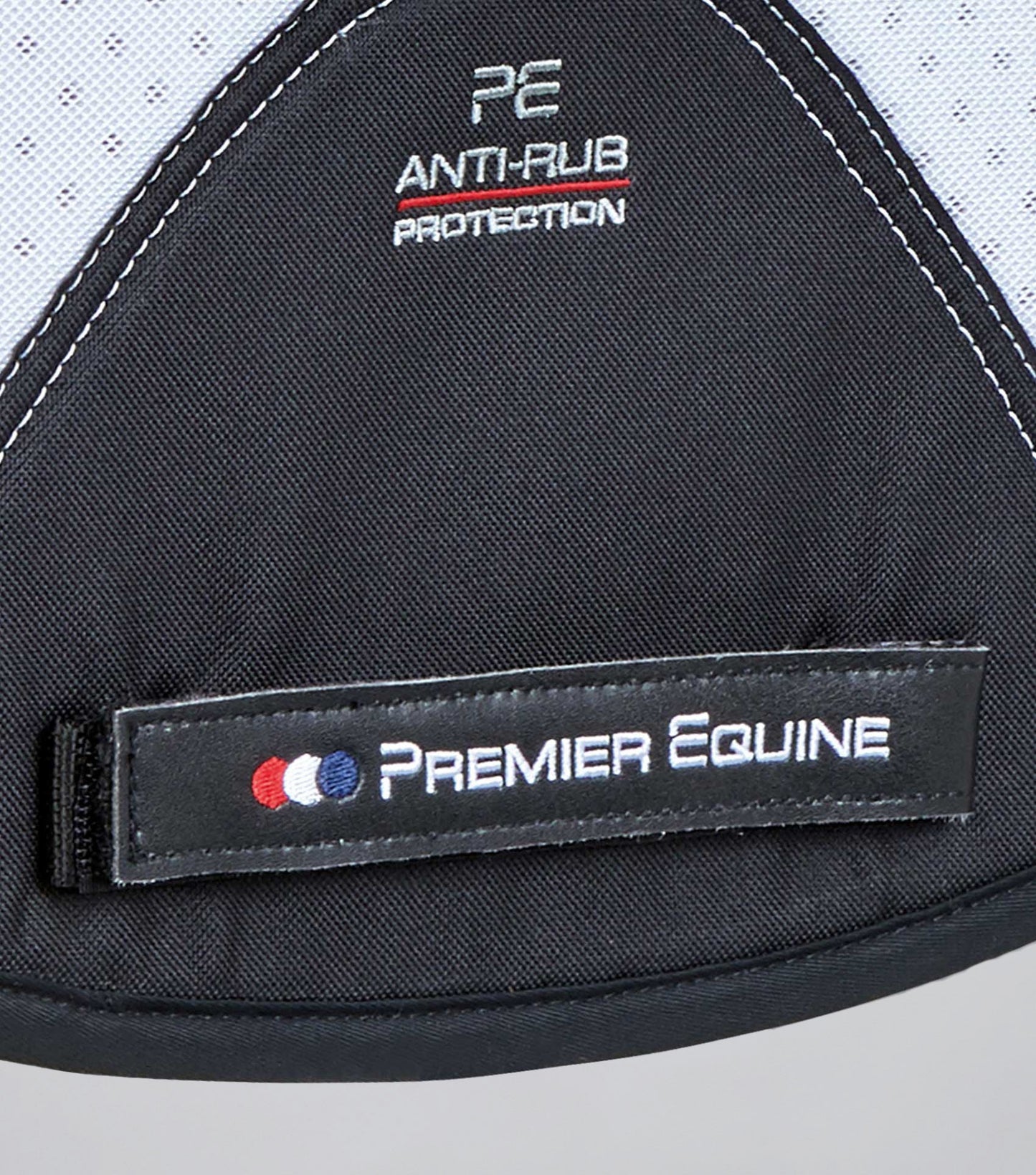 Premier Equine Close Contact Airtechnology Shockproof Wool Saddle Pad - Dressage Square White/Black Wool