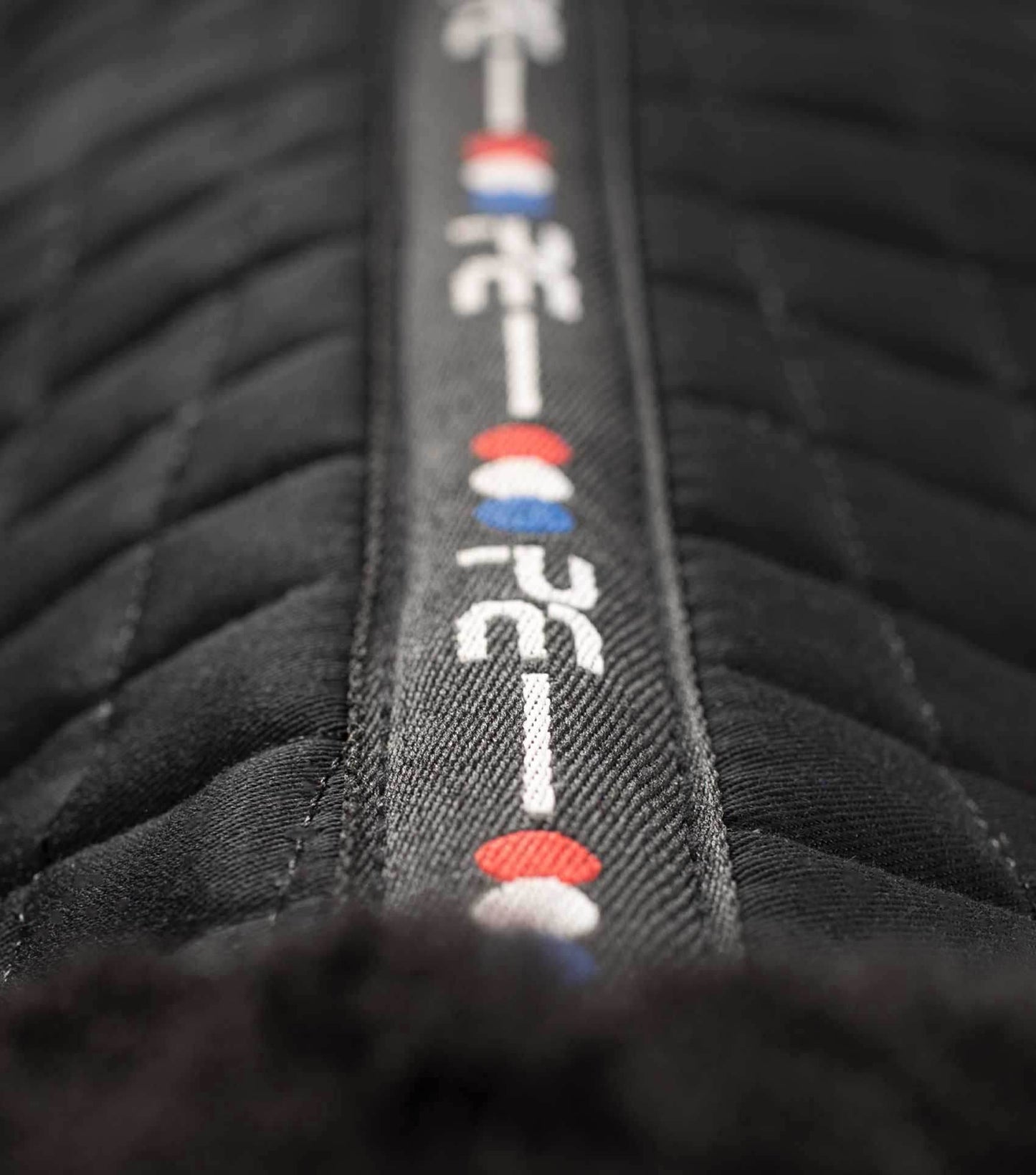 Premier Equine Close Contact Merino Wool European Saddle Pad - GP/Jump Square Black/Black Wool