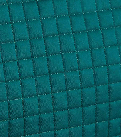 Premier Equine Close Contact Merino Wool European Saddle Pad - GP/Jump Square Green/Green Wool