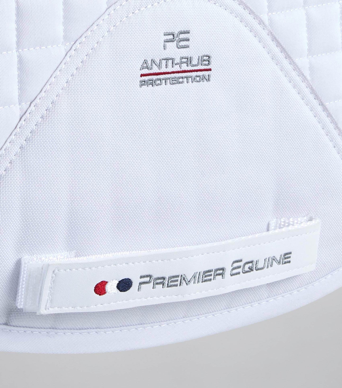 Premier Equine Close Contact Merino Wool European Saddle Pad - GP/Jump Square White/Natural Wool