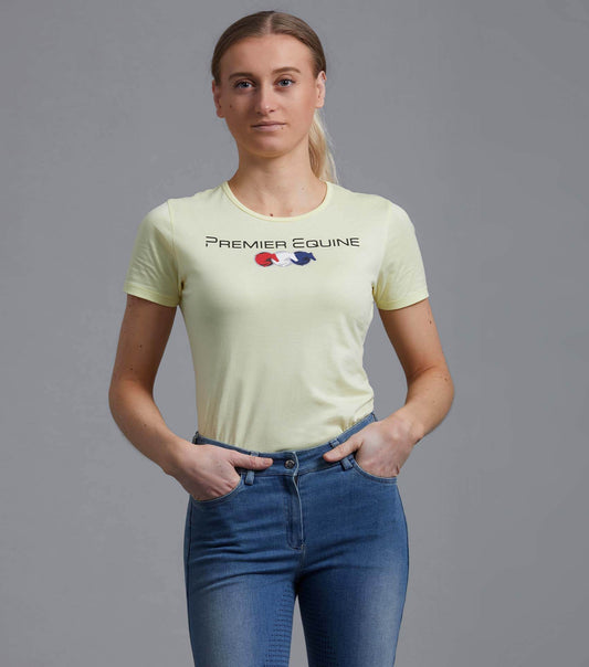 Premier Equine Chiaro Ladies Cotton Riding T-Shirt - N P Equestrian & Pet Supplies Ltd 