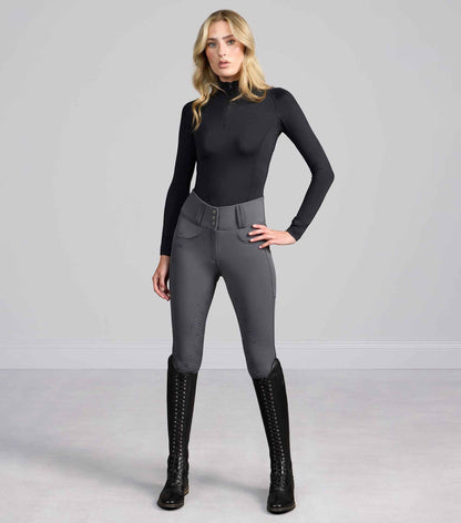 Premier Equine Coco II Women's Gel Full Seat Riding Breeches - Anthracite