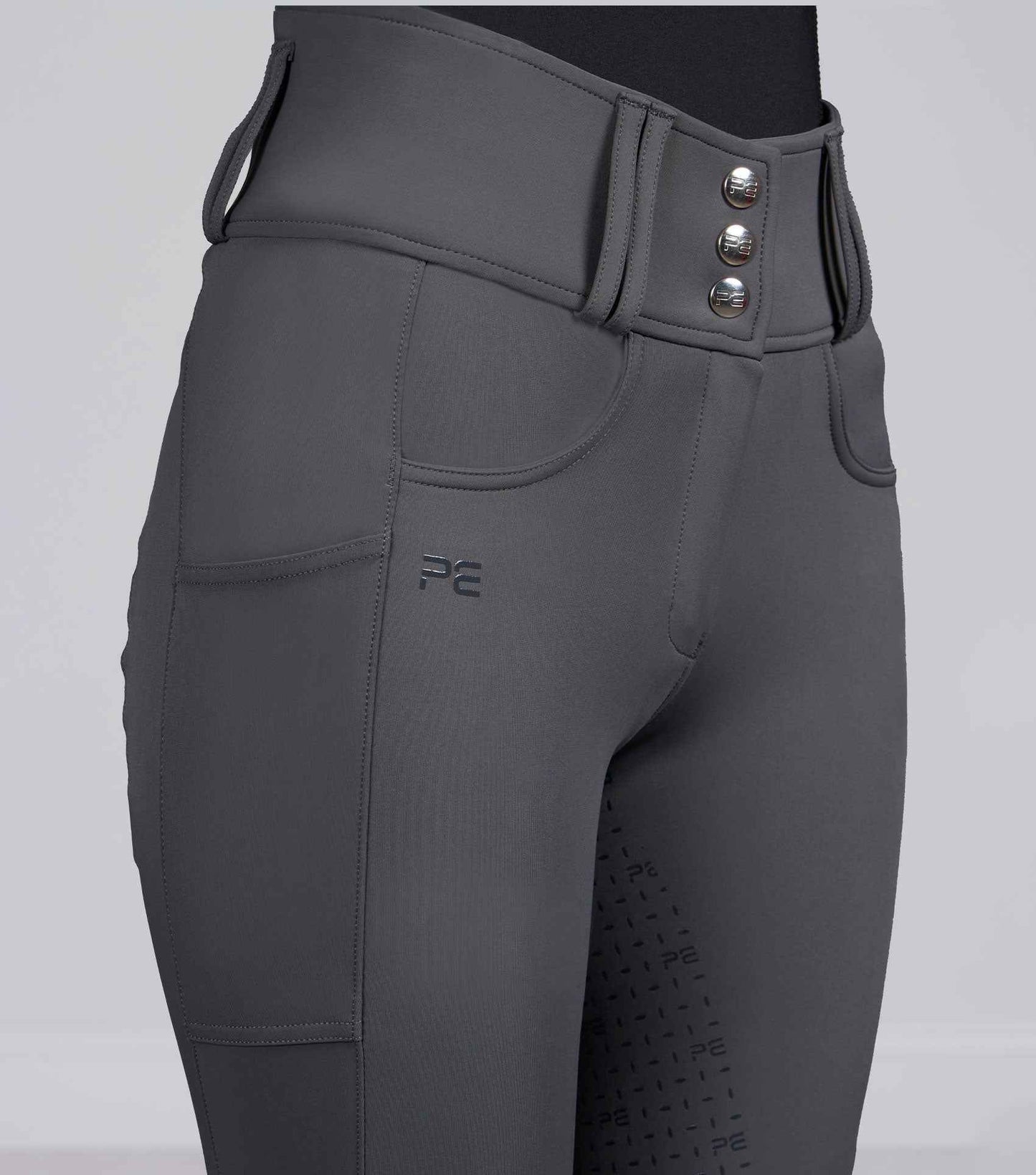 Premier Equine Coco II Women's Gel Full Seat Riding Breeches - Anthracite