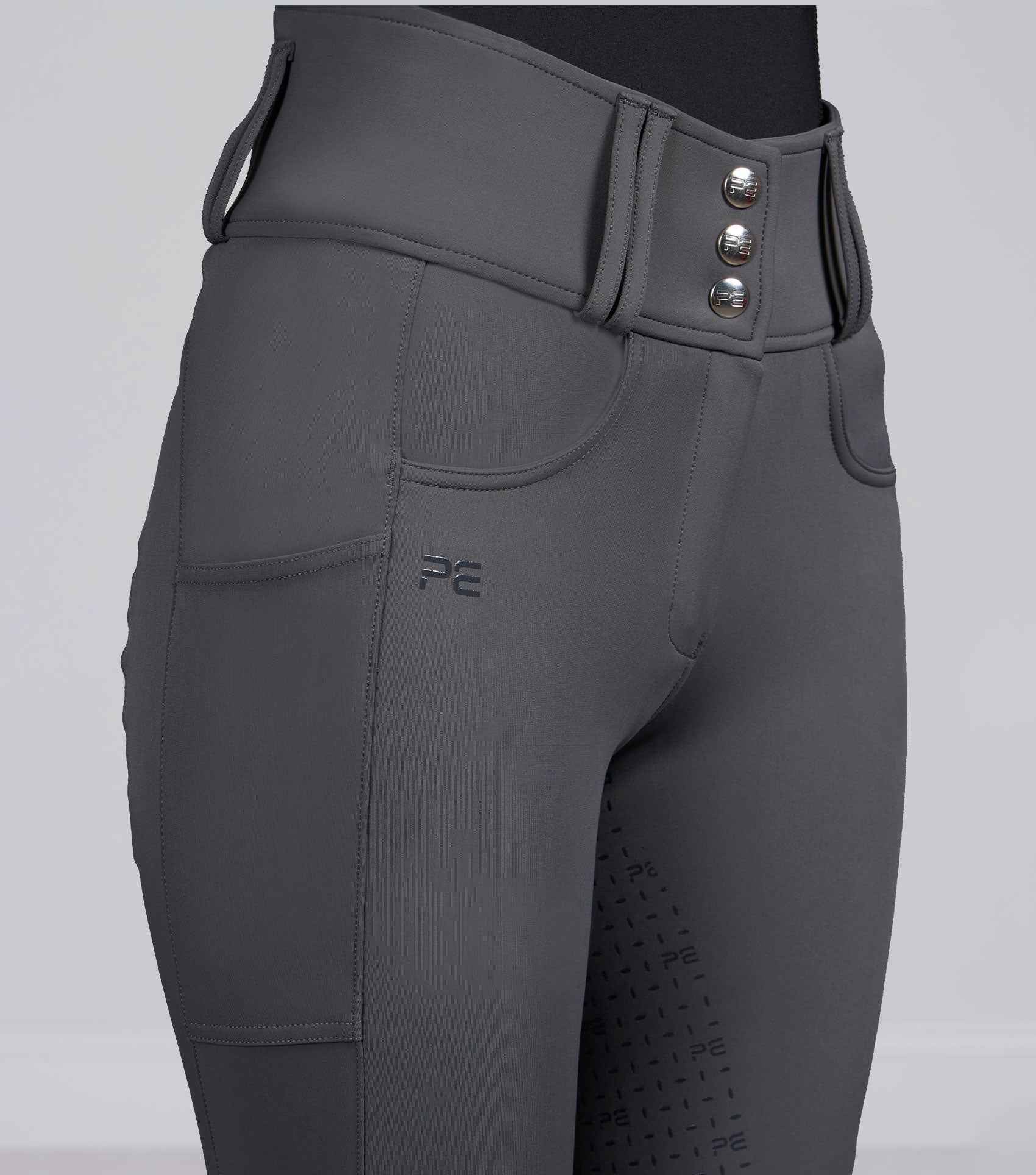 Premier Equine Coco II Women's Gel Full Seat Riding Breeches - Anthracite