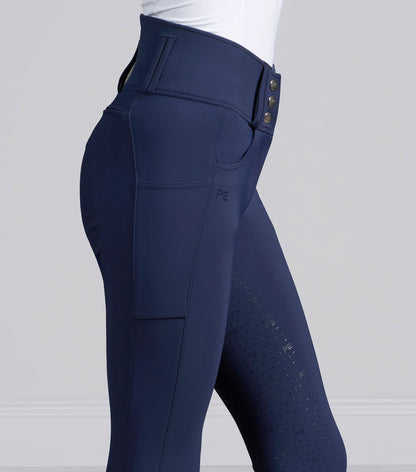 Premier Equine Coco II Women's Gel Full Seat Riding Breeches - Navy