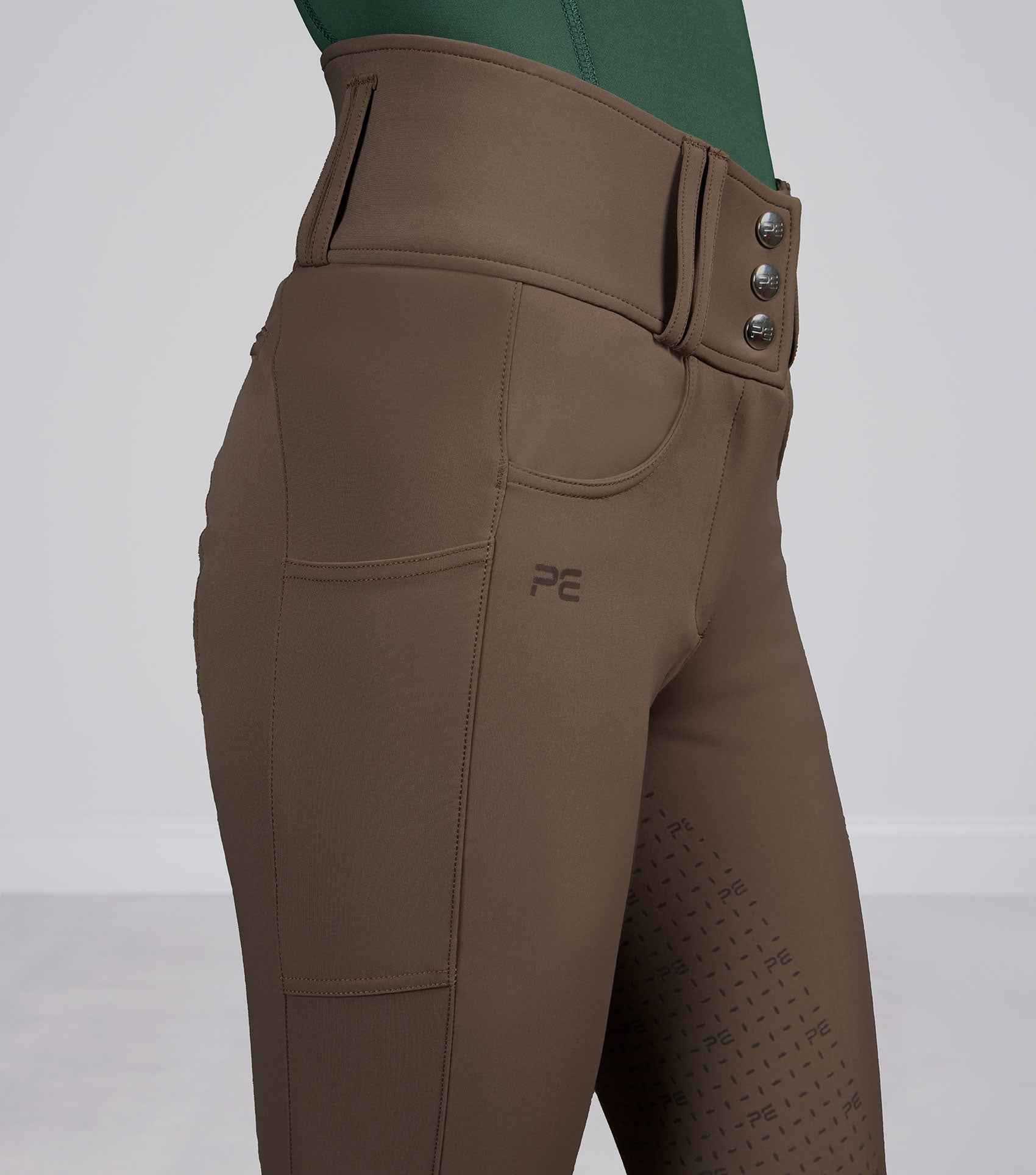 Premier Equine Coco II Women's Gel Full Seat Riding Breeches - Walnut
