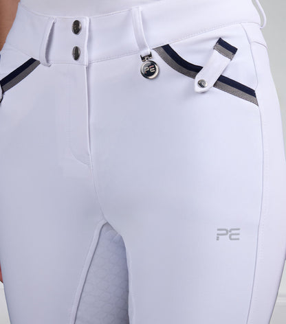 Premier Equine Coco Novo Womens Full Seat Competition Riding Breeches White