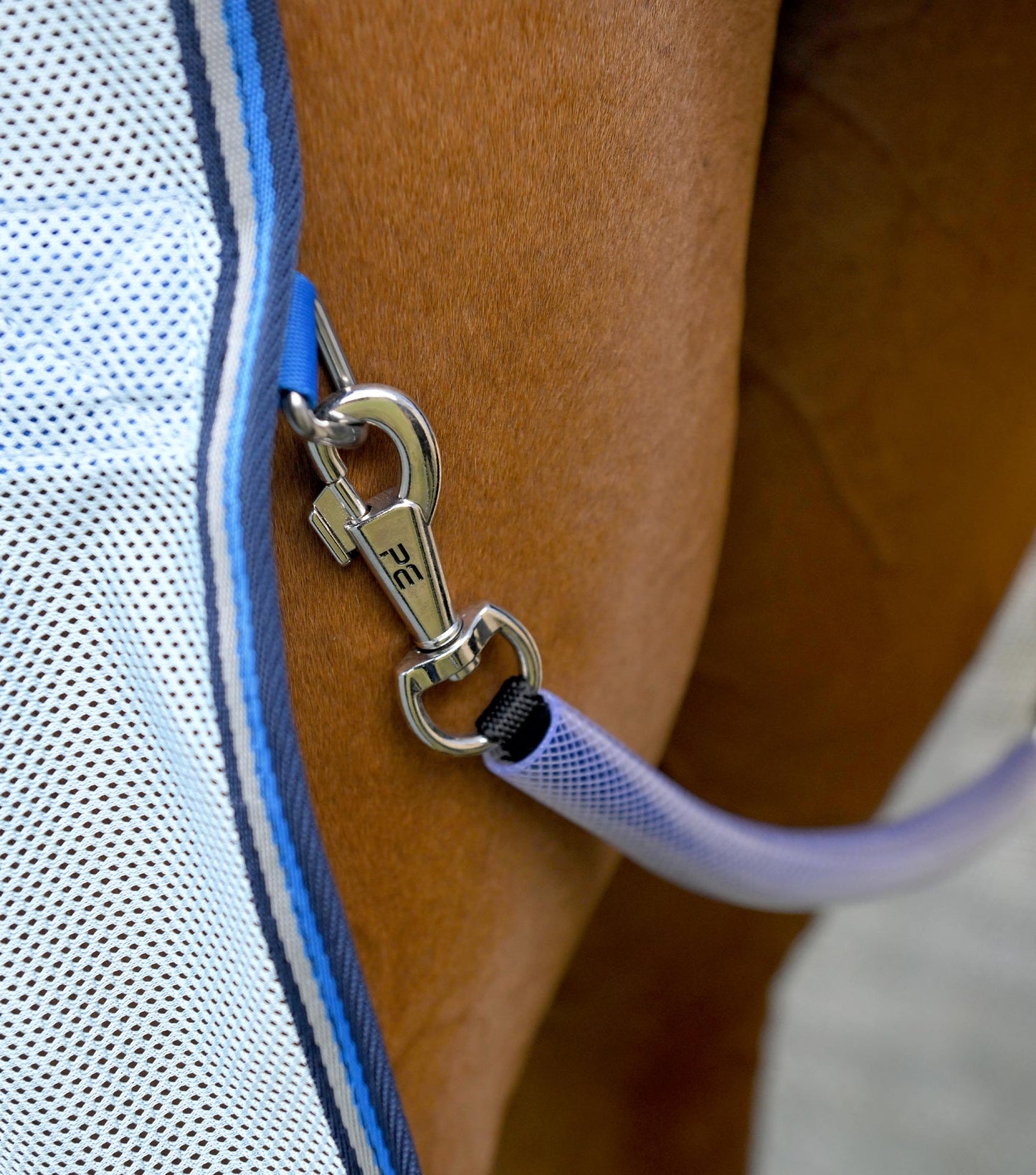 Premier Equine Combo Bug Buster Fly Rug with Belly Flap - Blue