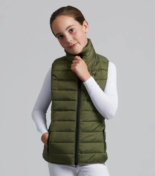 Premier Equine Dante Junior Unisex Gilet Olive - N P Equestrian & Pet Supplies Ltd 
