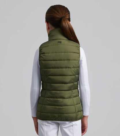 Premier Equine Dante Junior Unisex Gilet Olive - N P Equestrian & Pet Supplies Ltd 