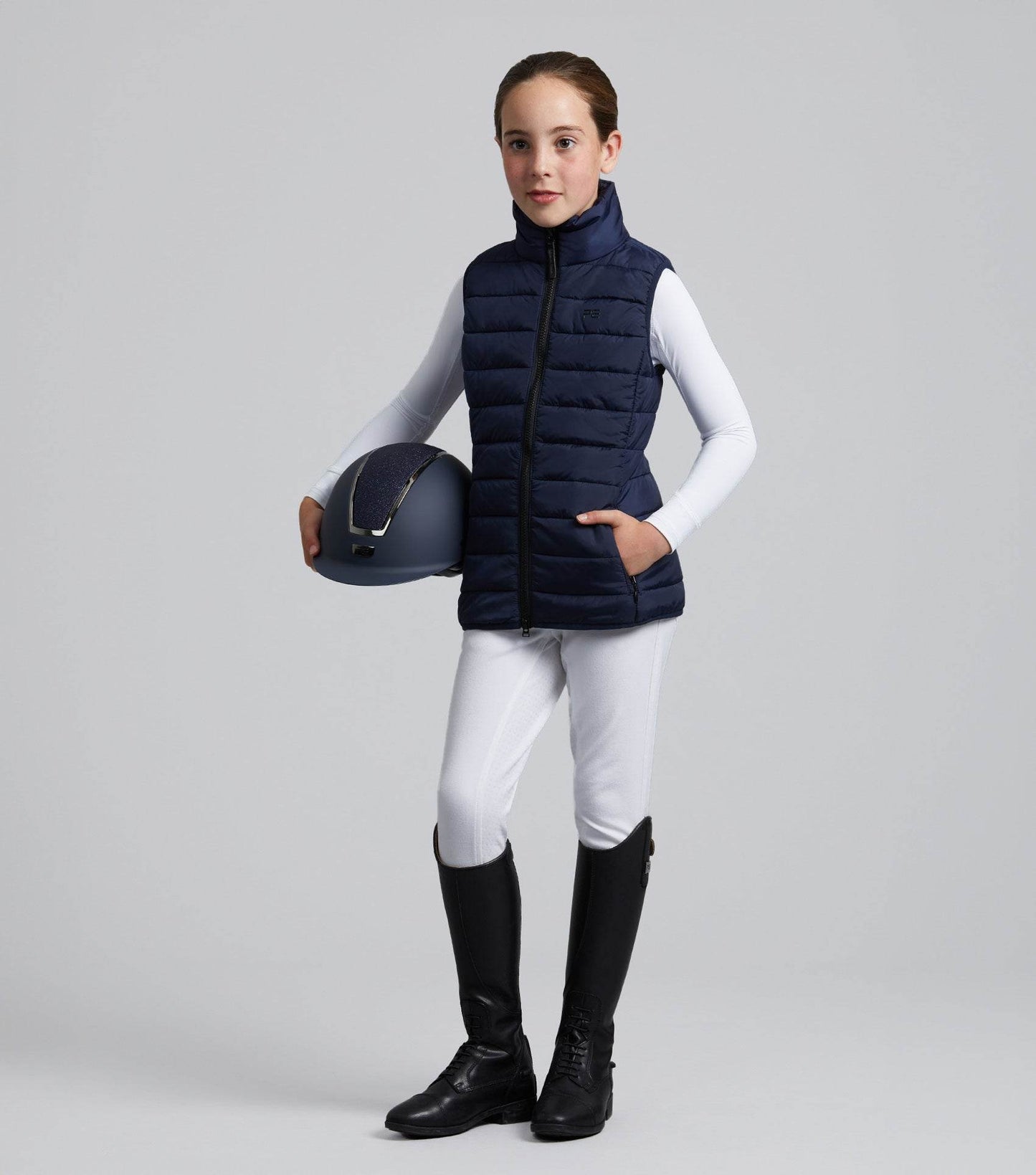 Premier Equine Dante Junior Unisex Gilet Navy - N P Equestrian & Pet Supplies Ltd 
