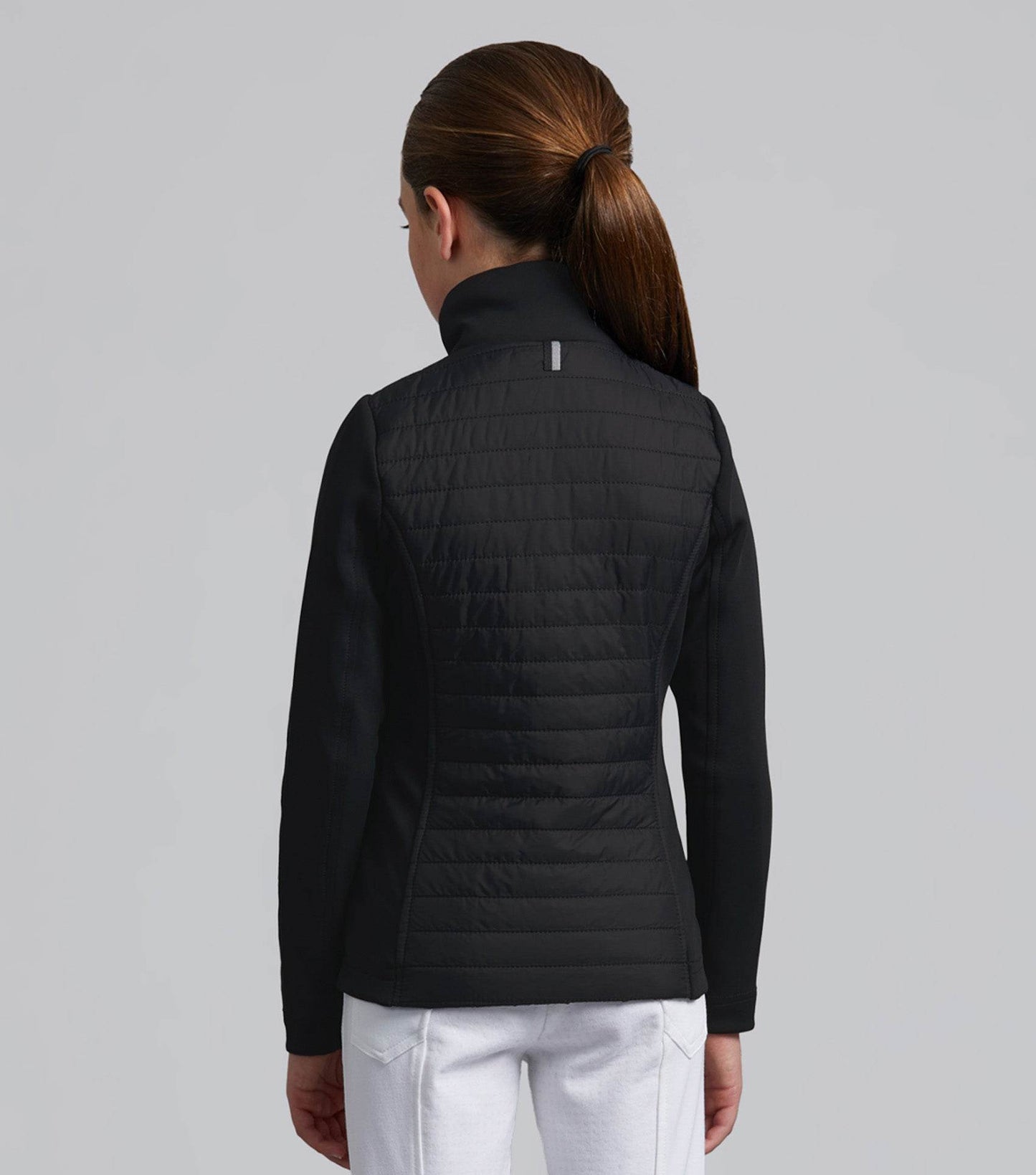 Premier Equine Mini Elena Girl's Hybrid Riding Jacket Black - N P Equestrian & Pet Supplies Ltd 
