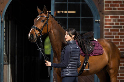 Eskadron GLOSSY EVO-WOOL DRESSAGE Saddle Cloth Blackberry - N P Equestrian & Pet Supplies Ltd 