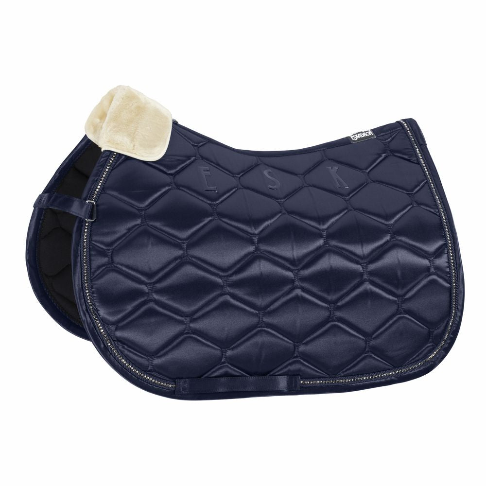 Eskadron Satin Crystal Saddle Cloth Night Blue