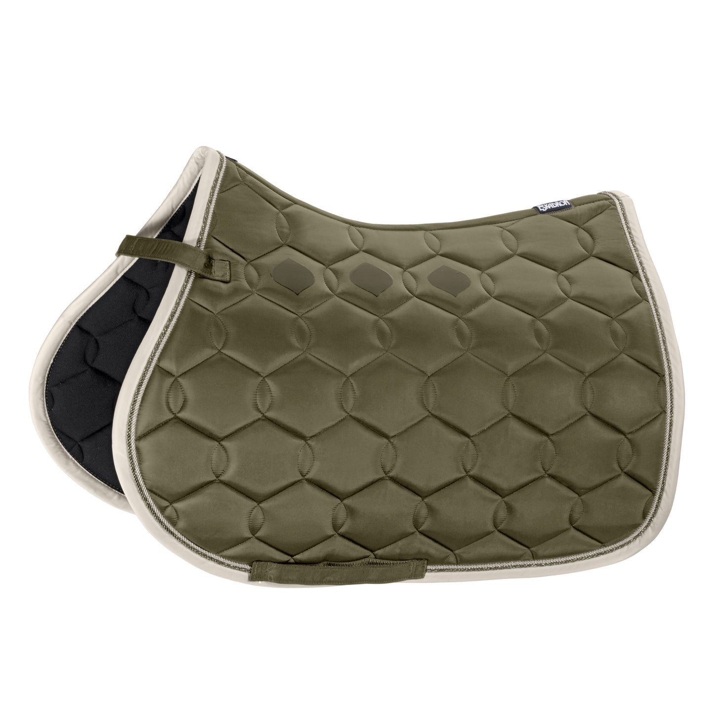 Eskadron GLOSSY WAVE CONTRAST Saddle Cloth Olive