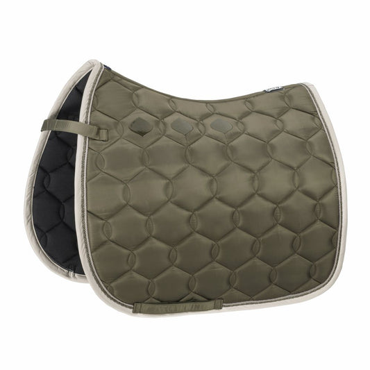 Eskadron GLOSSY WAVE CONTRAST Saddle Cloth Olive