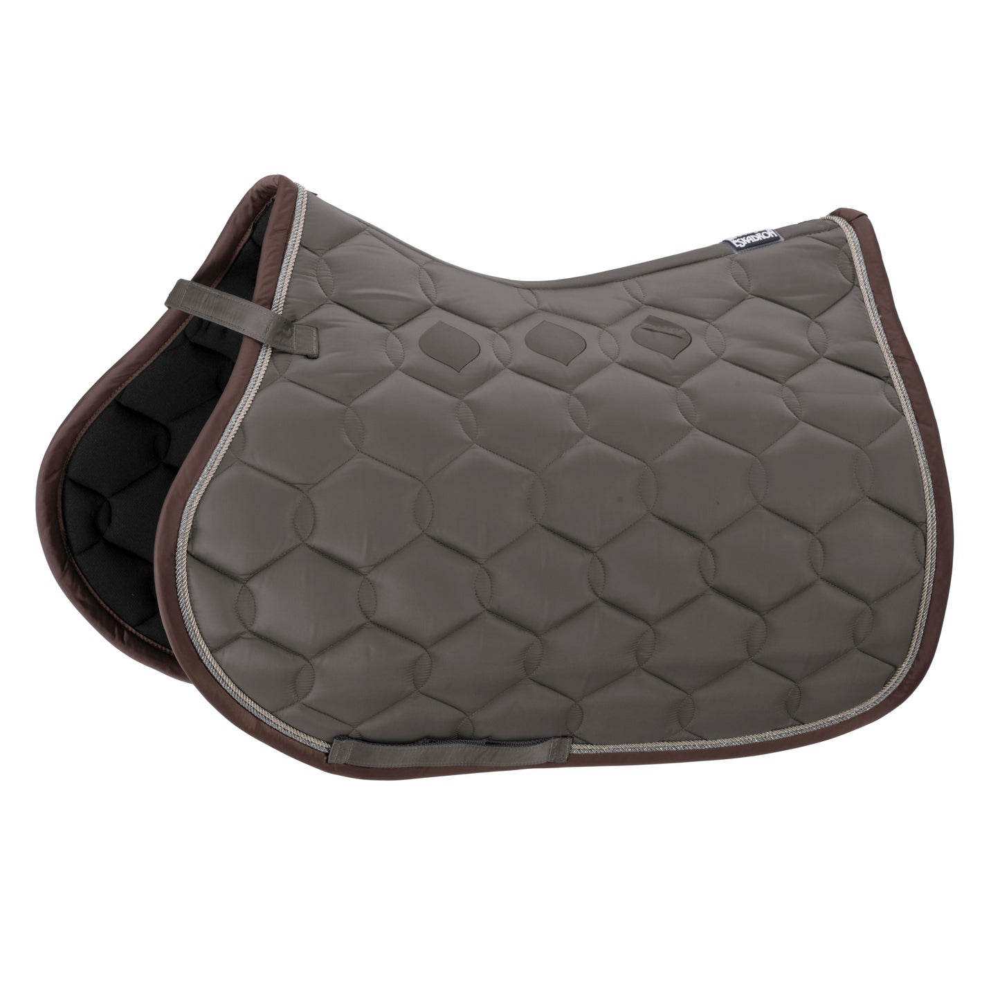 Eskadron GLOSSY WAVE CONTRAST Saddle Cloth Anthra