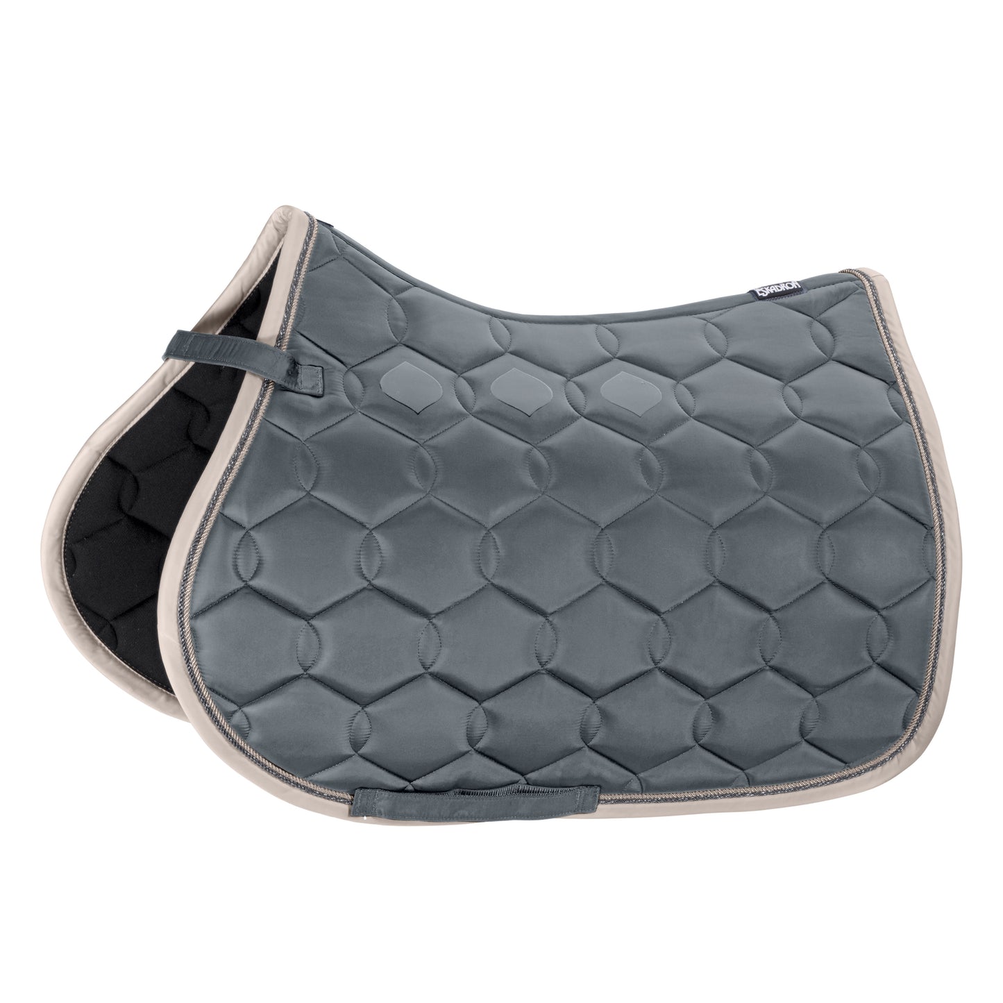 Eskadron GLOSSY WAVE CONTRAST Saddle Cloth Ash Blue