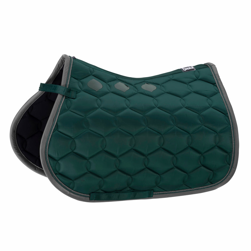 Eskadron GLOSSY WAVE CONTRAST Saddle Cloth Racing Green