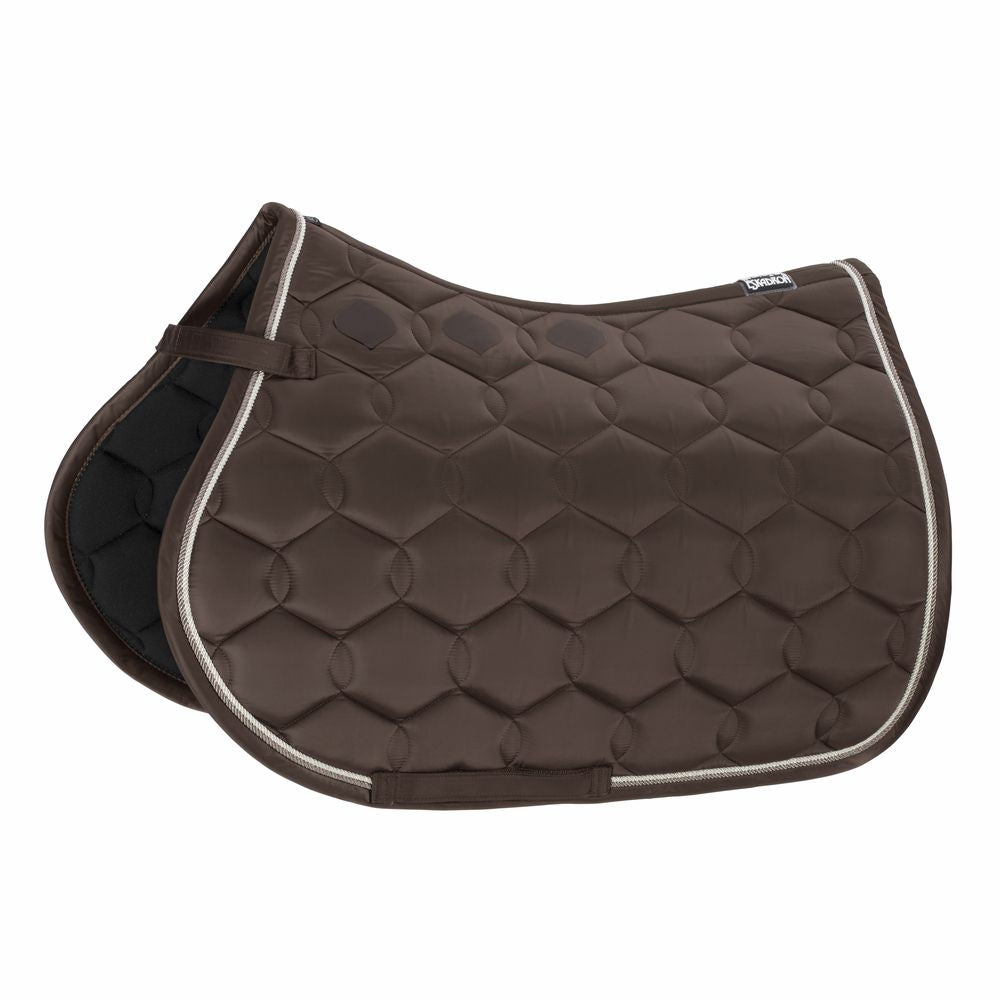 Eskadron GLOSSY WAVE CONTRAST Saddle Cloth Dark Brown
