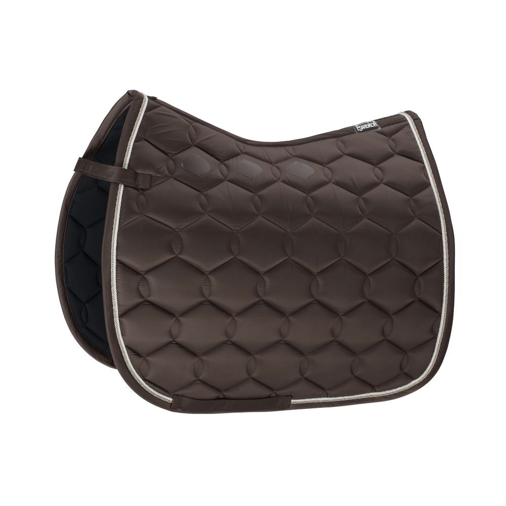 Eskadron GLOSSY WAVE CONTRAST Saddle Cloth Dark Brown