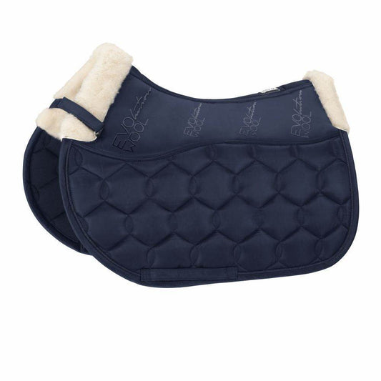 Eskadron GLOSSY EVO-WOOL DRESSAGE Saddle Cloth Night Blue - N P Equestrian & Pet Supplies Ltd 