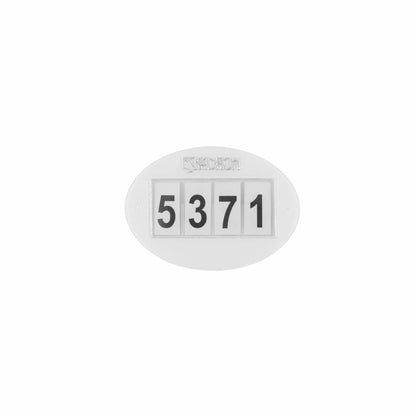 Eskadron Quick-Pin 4 Start Numbers - White